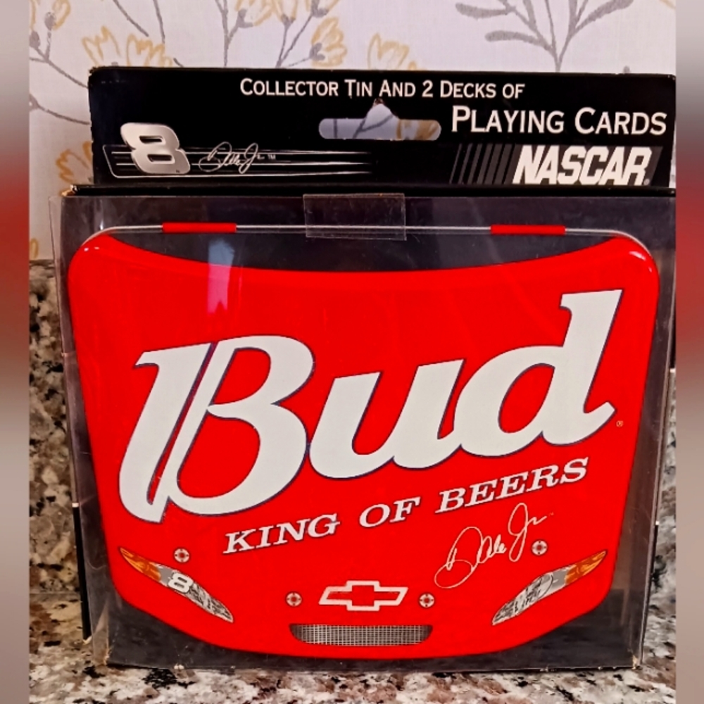 Dale Earnhardt Jr. Tin bicycle play cards